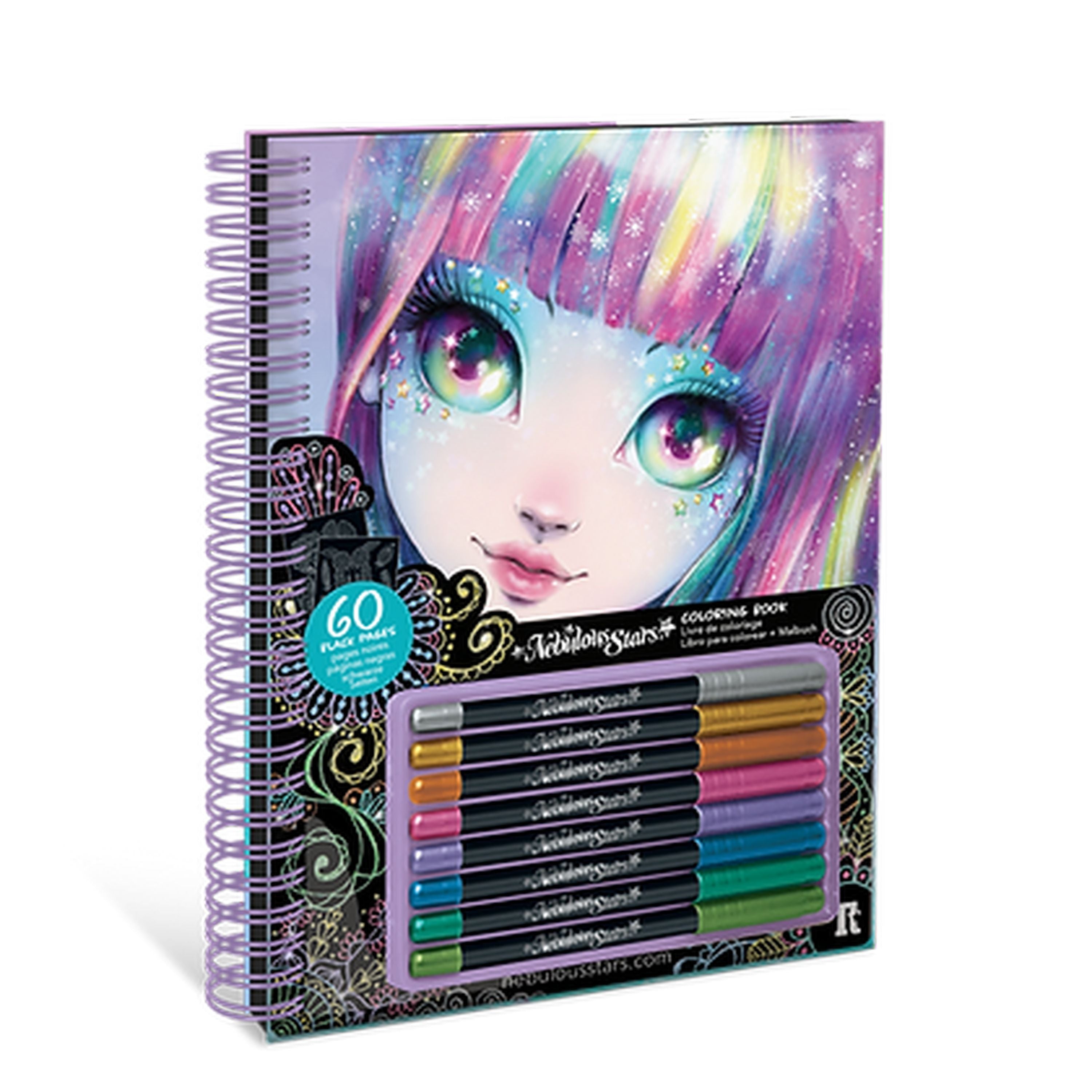 Isadora's Nebulous Stars Black Pages Colouring Book - Get Yours Now!
