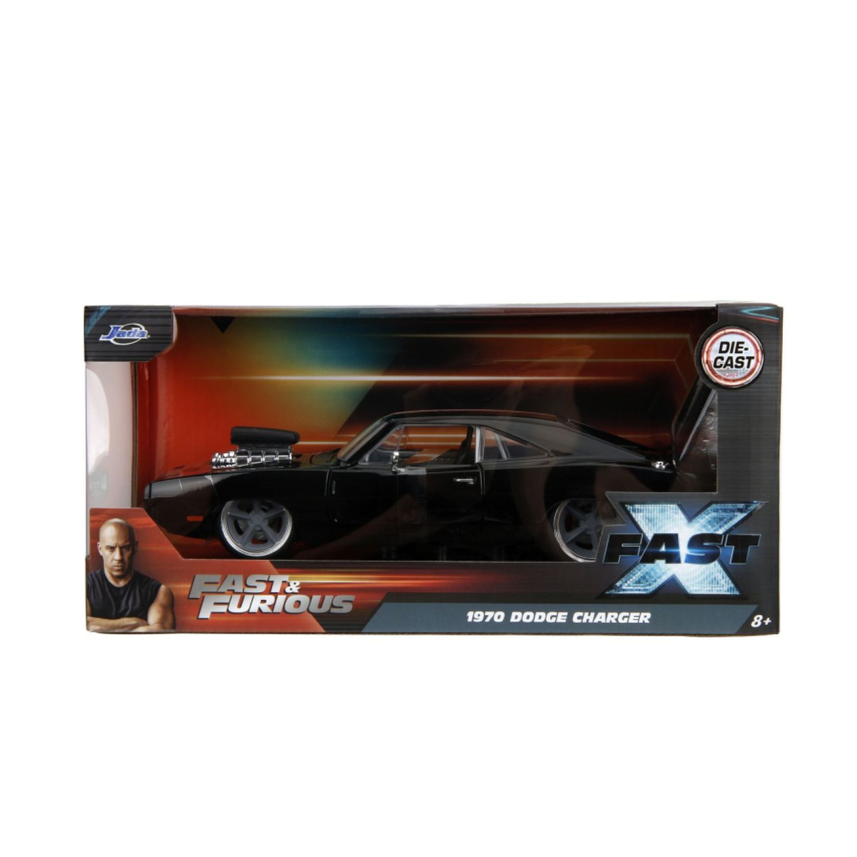 Hot Deal! Jada 1:24 Scale Die - Cast 1970 Dodge Charger Black from Fast & Furious