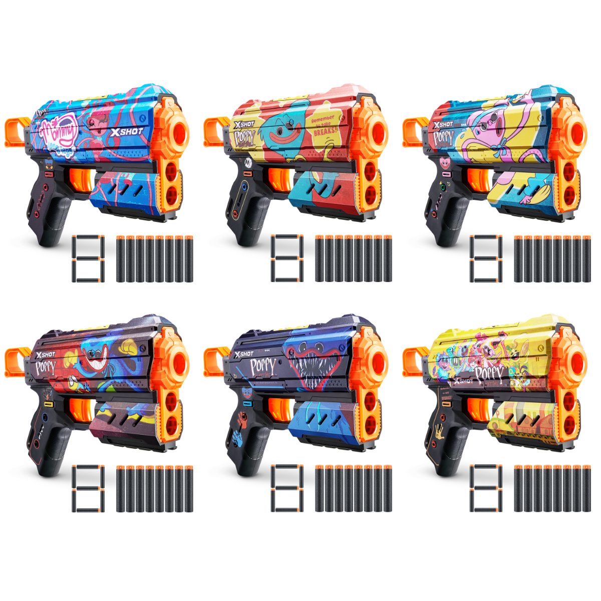 ZURU X Shot Skins Flux: Poppy Playtime's Epic Blaster