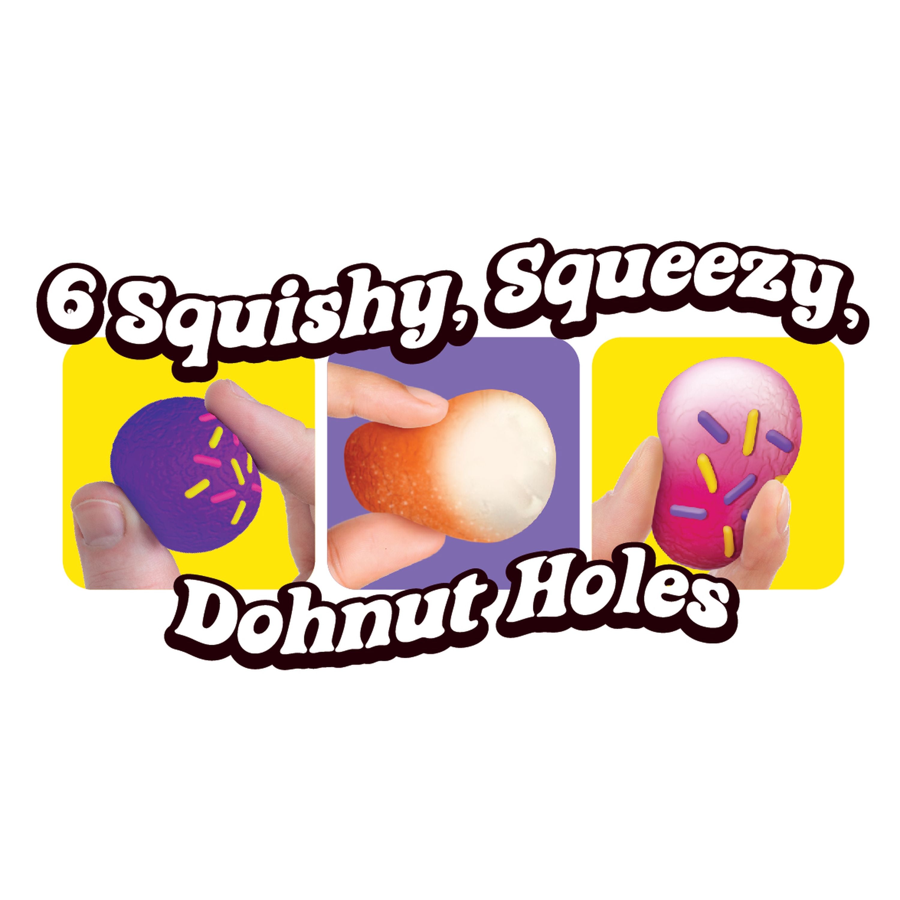 6-Pack of NeeDoh Sensory Doughnut Holes Toys