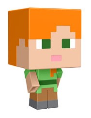 Hot! Minecraft Mob Head Minis Alex Action Figure