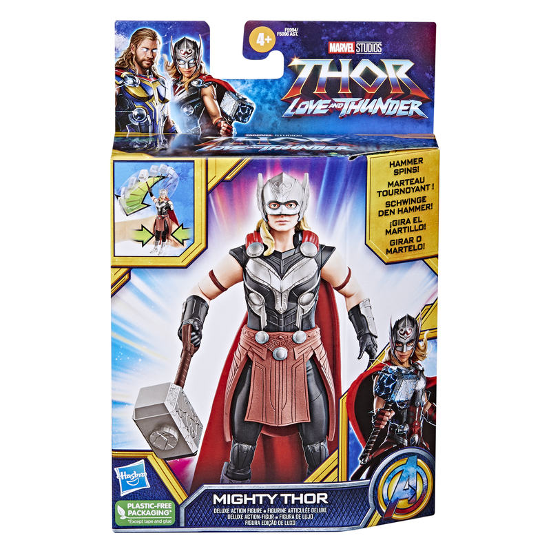 Marvel Thor: Love And Thunder Deluxe 15cm Action Figure - Mighty Thor, Great Deal!