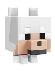 Hot Sale! Tamed Wolf Miniature Action Figures from Minecraft Mob Head Collection