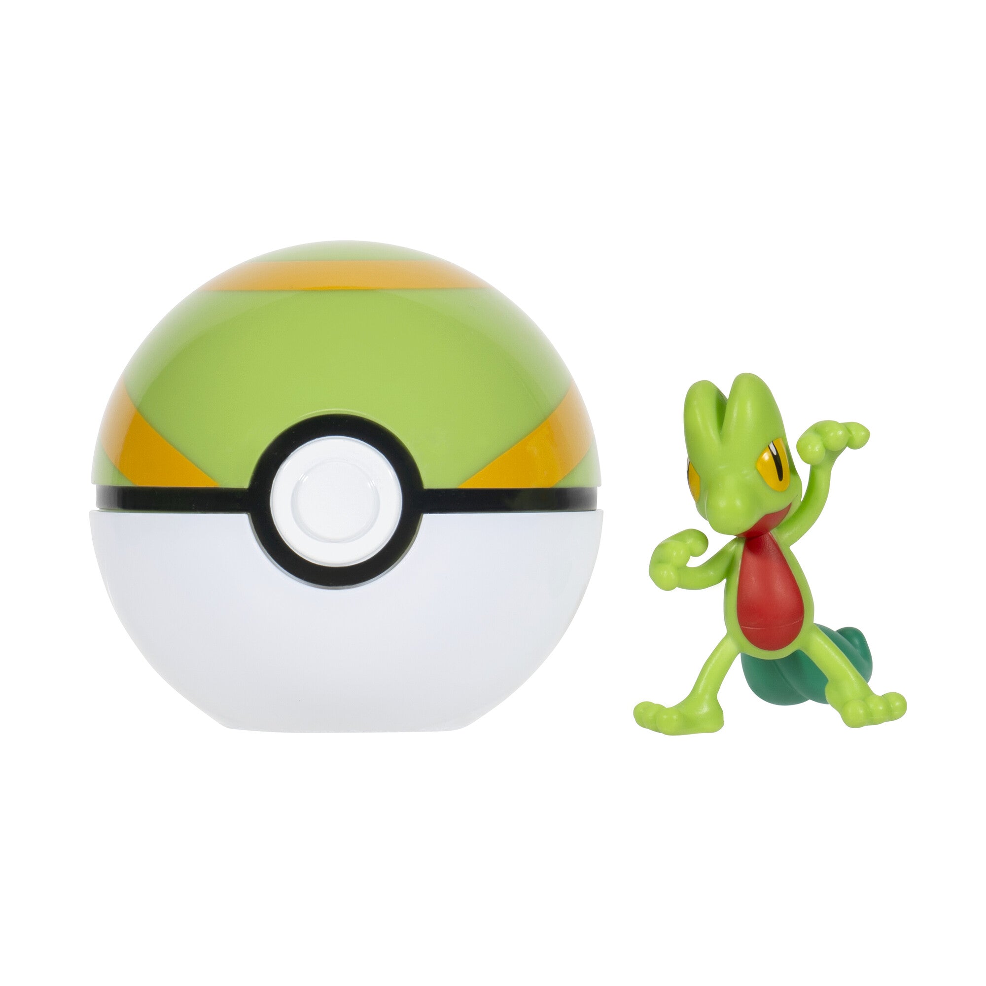 Hot! Pokemon Clip N Go Treecko with Nest Ball