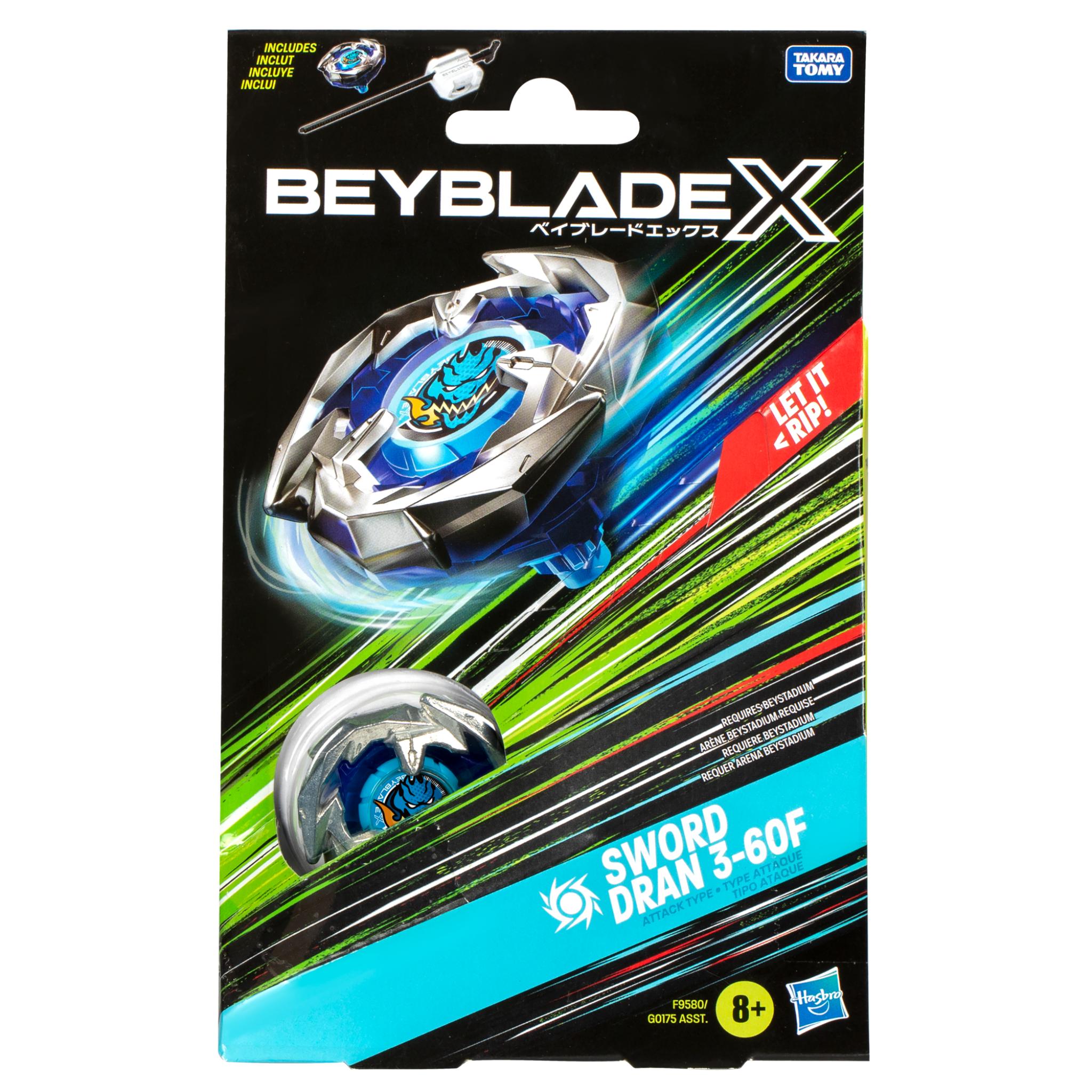 Hot Deal! Starter Pack Set of Beyblade X Sword Dran 3 - 60F Spinning Top for Battle Enthusiasts