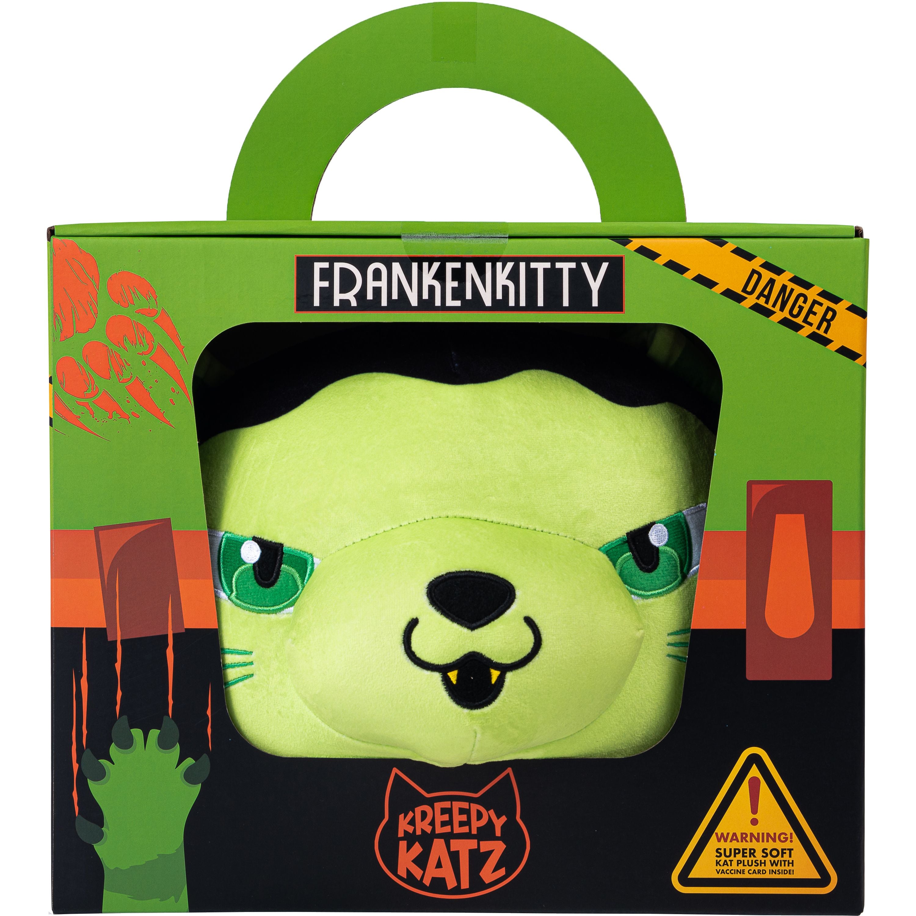 Hot! 30cm Kreepy Katz Frankenkitty Plush in Branded Carrier