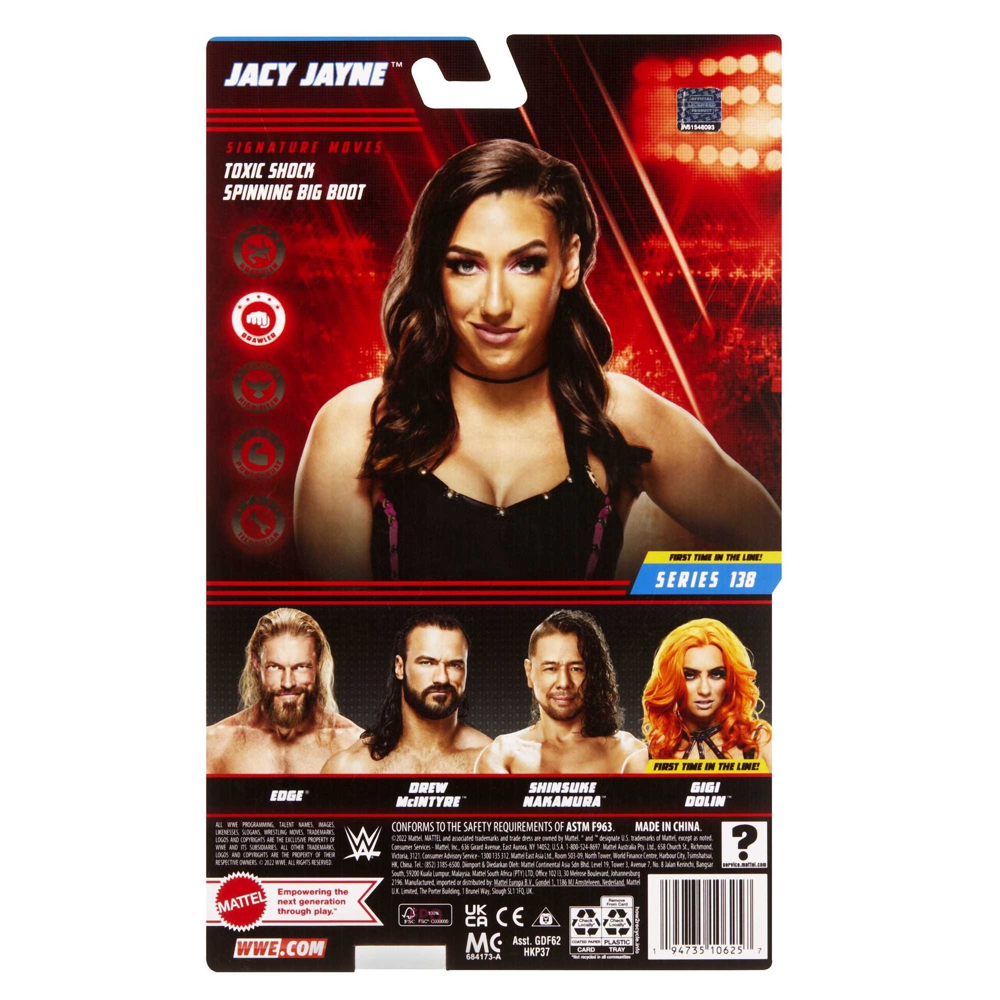Hot Deal! WWE Basic Action Figure Series 138 - Jacy Jayne Collectible Toy