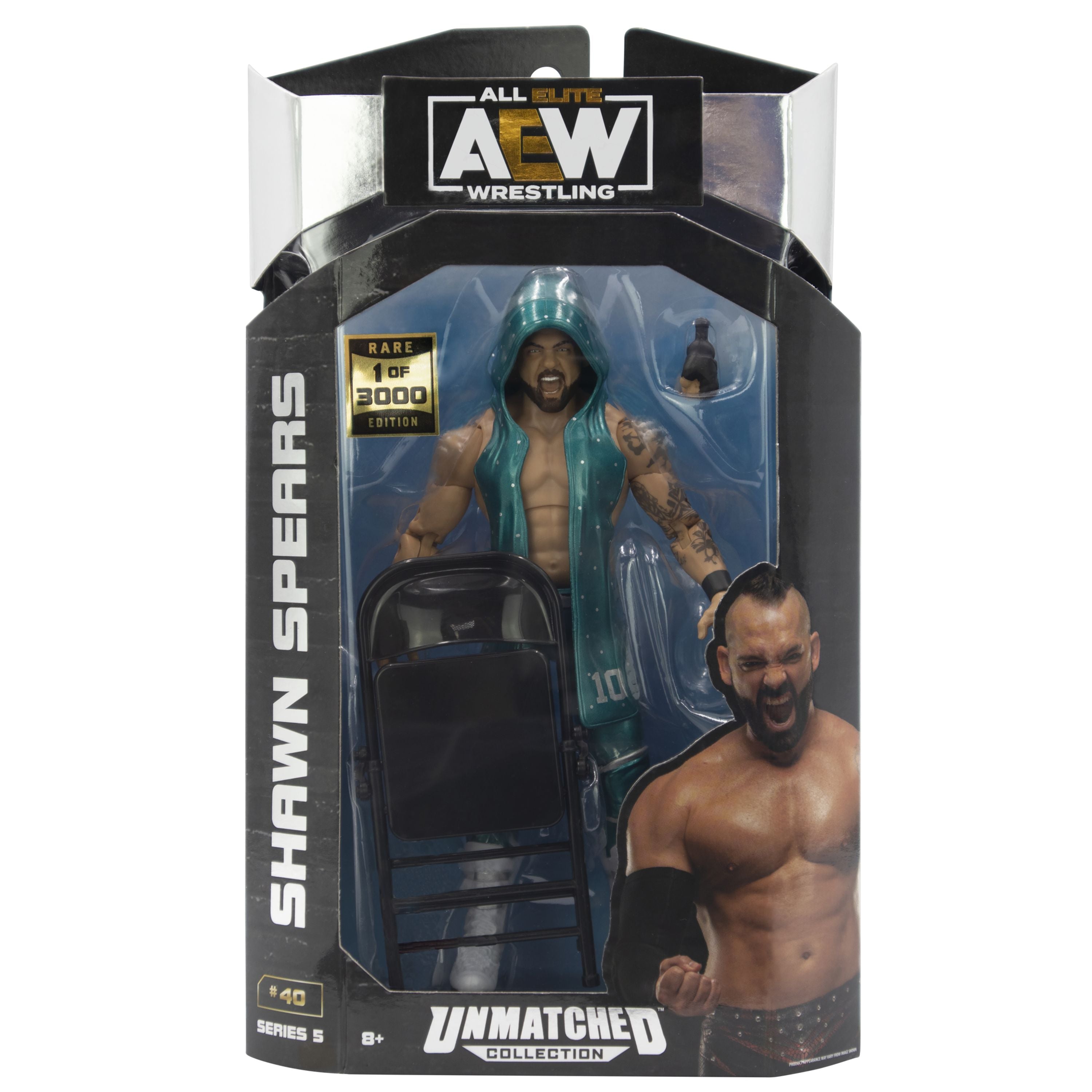 Hot Sale! 6.5-Inch AEW Unmatched Wrestling Figure of Shawn Spears for Fans and Collectors