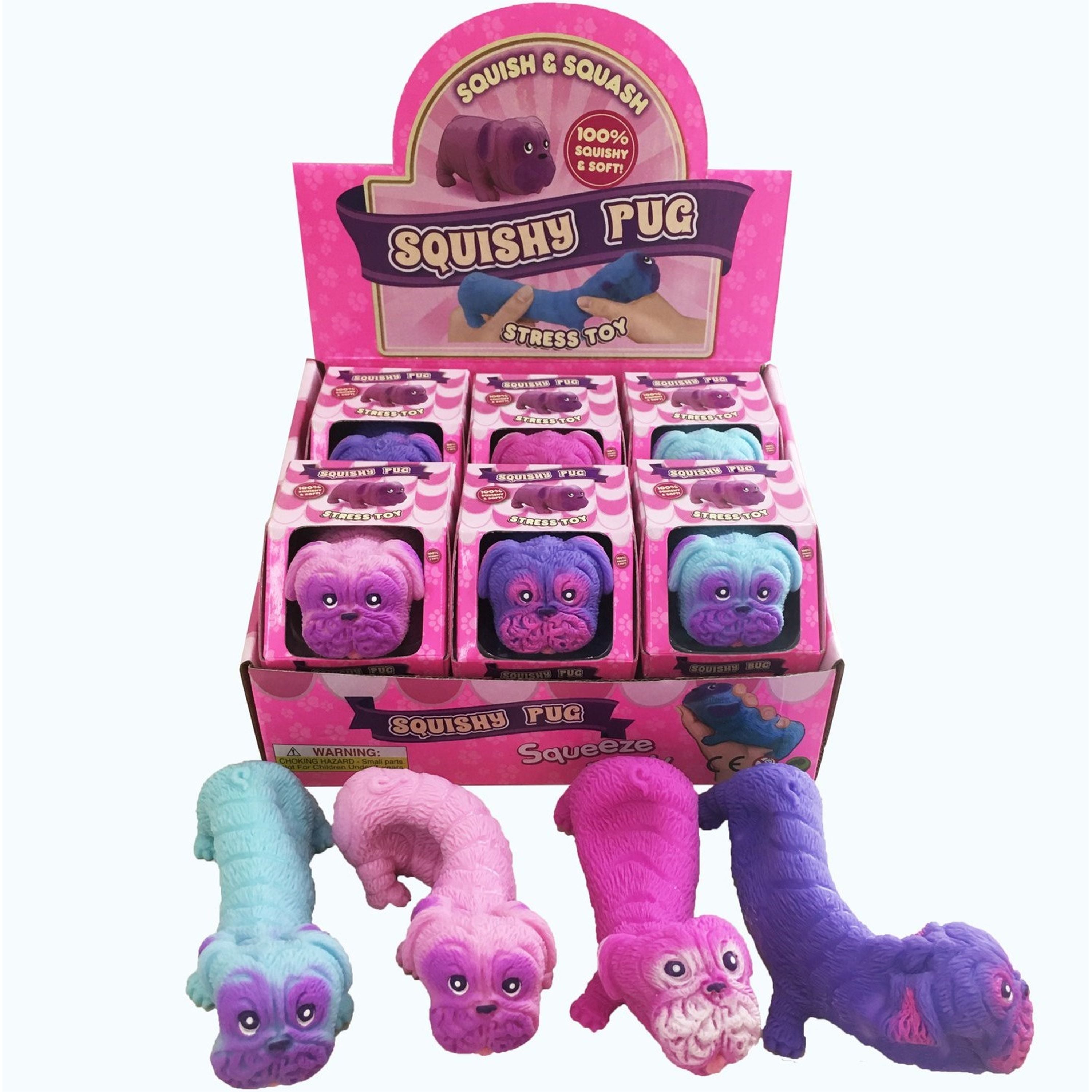 Stretchy & Colorful Fidget Pug Toy - Perfect Stress Reliever