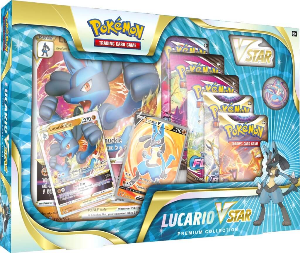 Premium Pokemon TCG Lucario Vstar Collectible Set