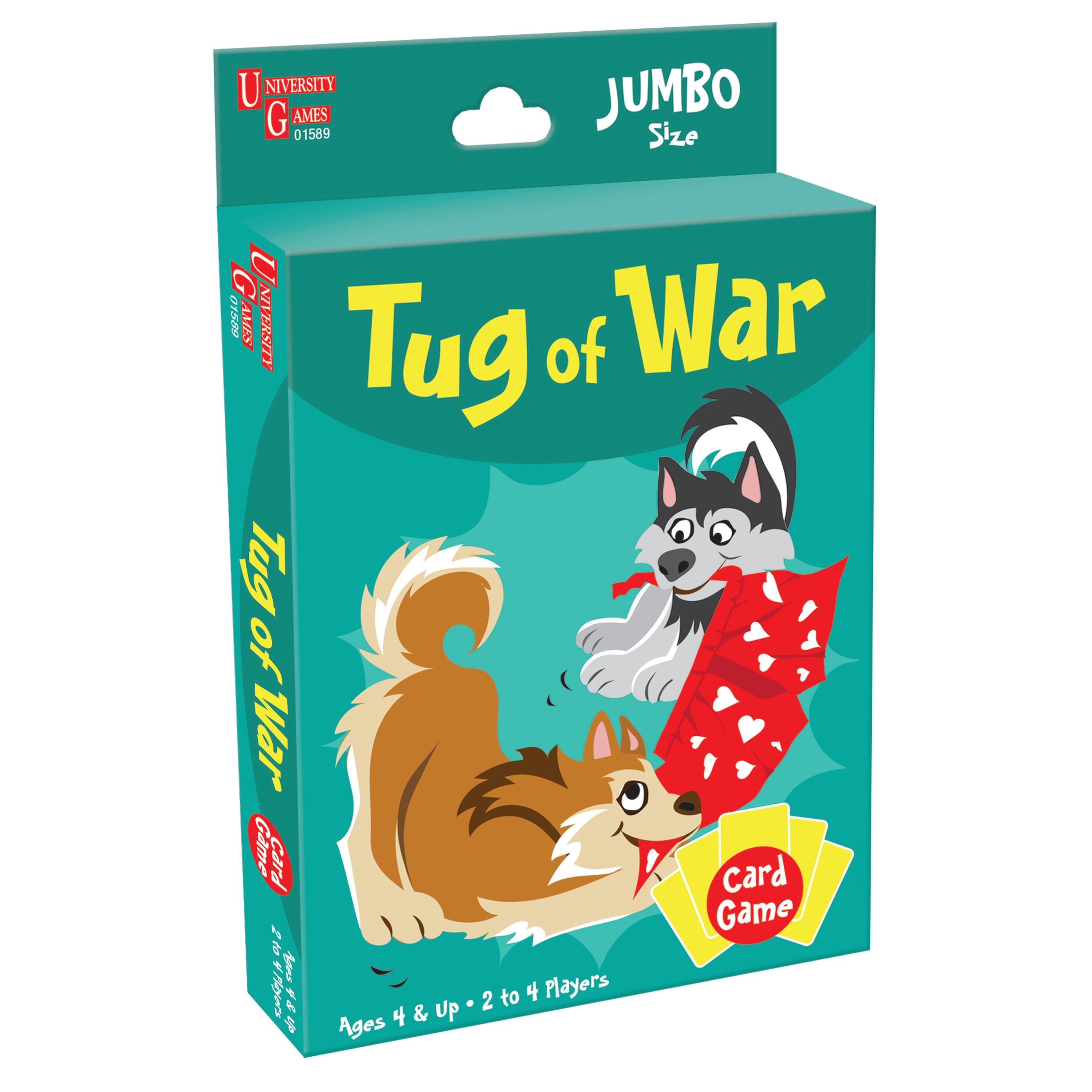 Jumbo-Sized Tug Of War Puppy Card Game for Kids Aged 4+