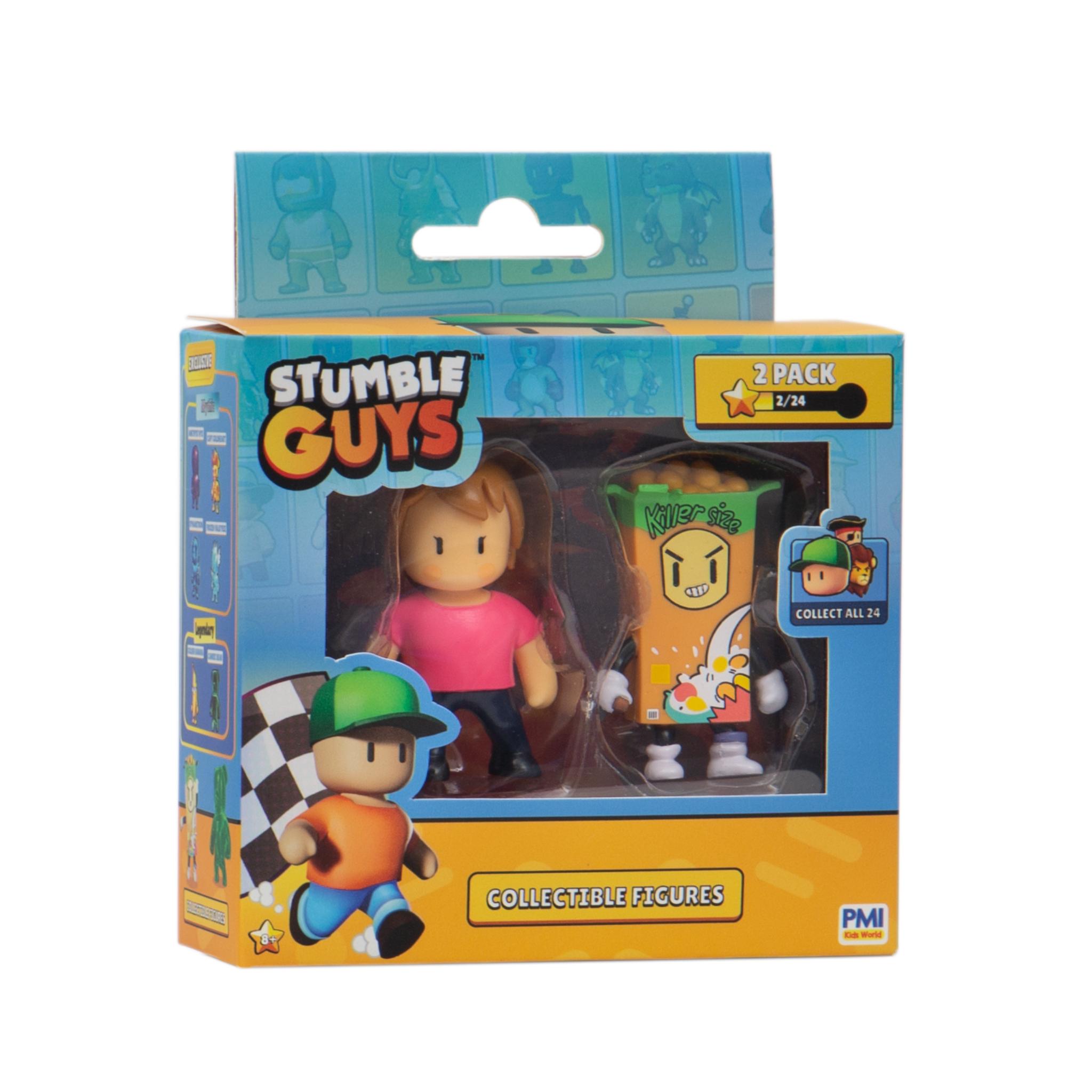 2 - Pack Assorted Styles of Adorable Stumble Guys Figures