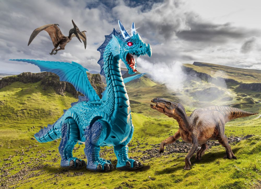 Hot Sale! Remote - Controlled Frost - Breathing Dragon from Siberia, a Mythical Creature for Kids