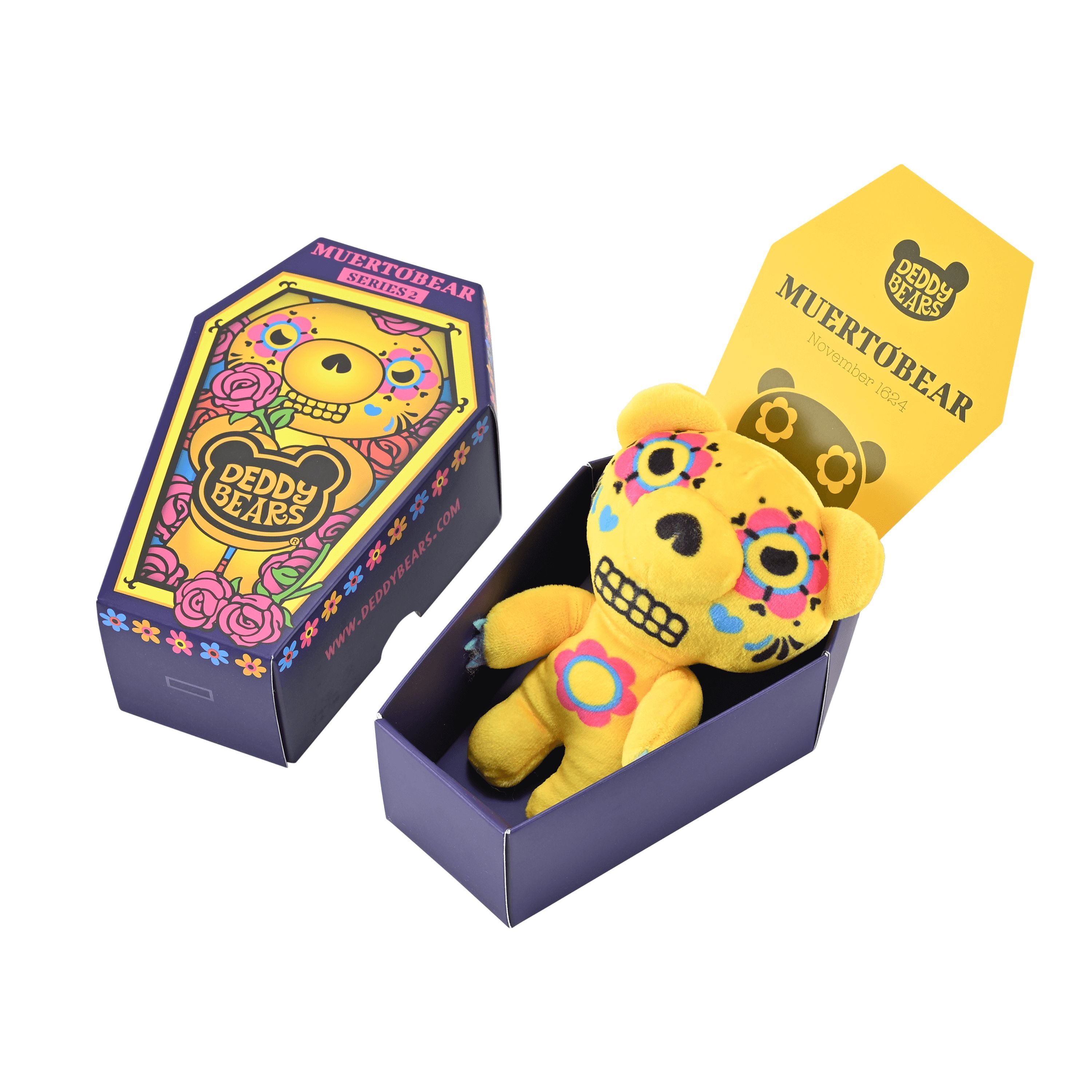 14cm Series 2 Deddy Bears Plush Toys in Coffins - Muertobear Included