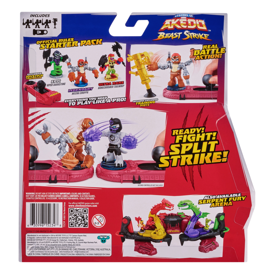 Akedo Beast Strike Starter Pack - Unleash the Claw Strike Battle!