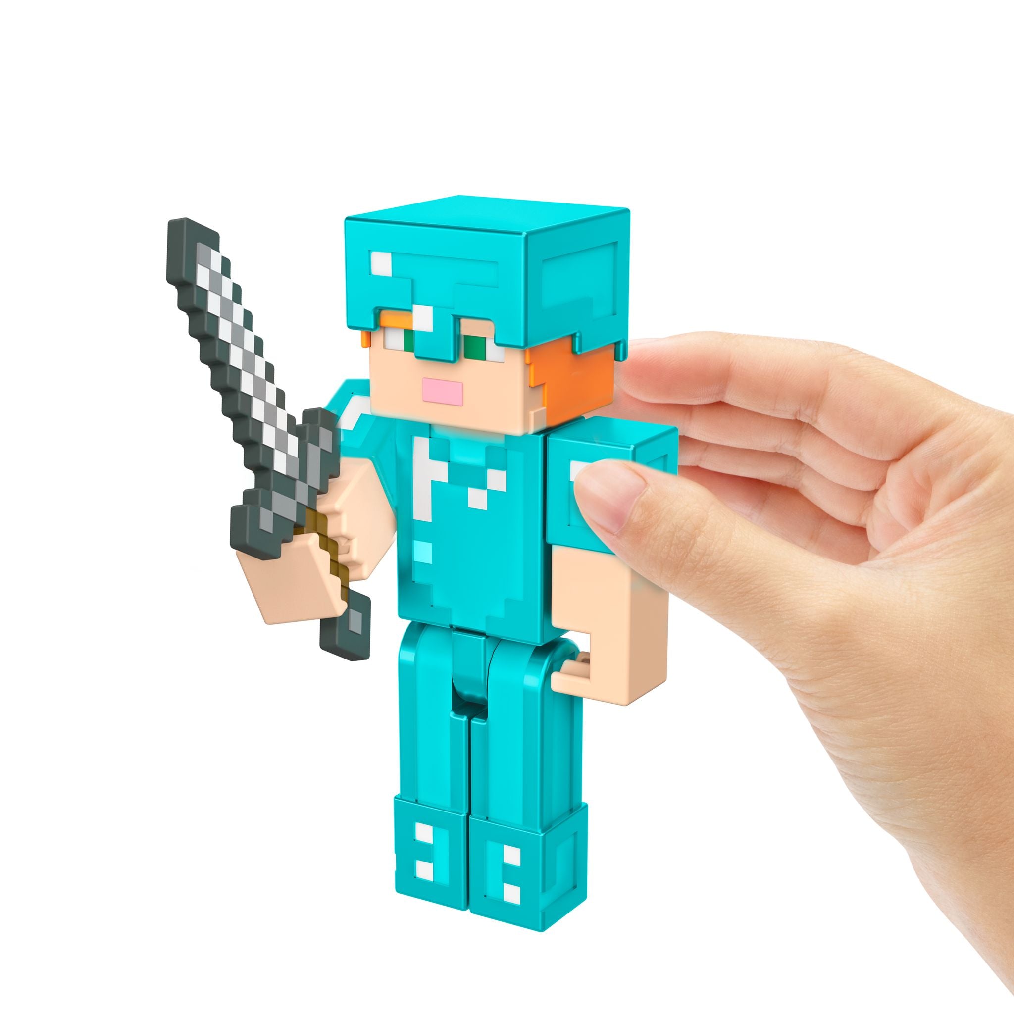 Hot Sale! 3.25-Inch Minecraft Action Figure - Alex Wearing Diamond Armor