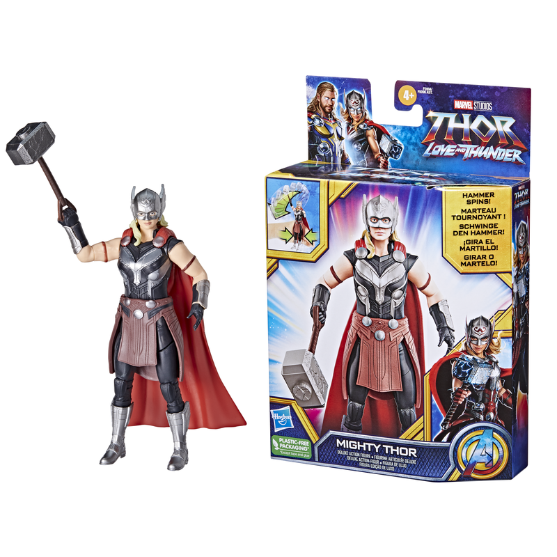 Marvel Thor: Love And Thunder Deluxe 15cm Action Figure - Mighty Thor, Great Deal!