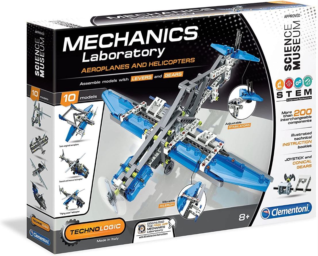 Clementoni Mechanics Kit: Fascinating Aeroplanes and Helicopters for Kids