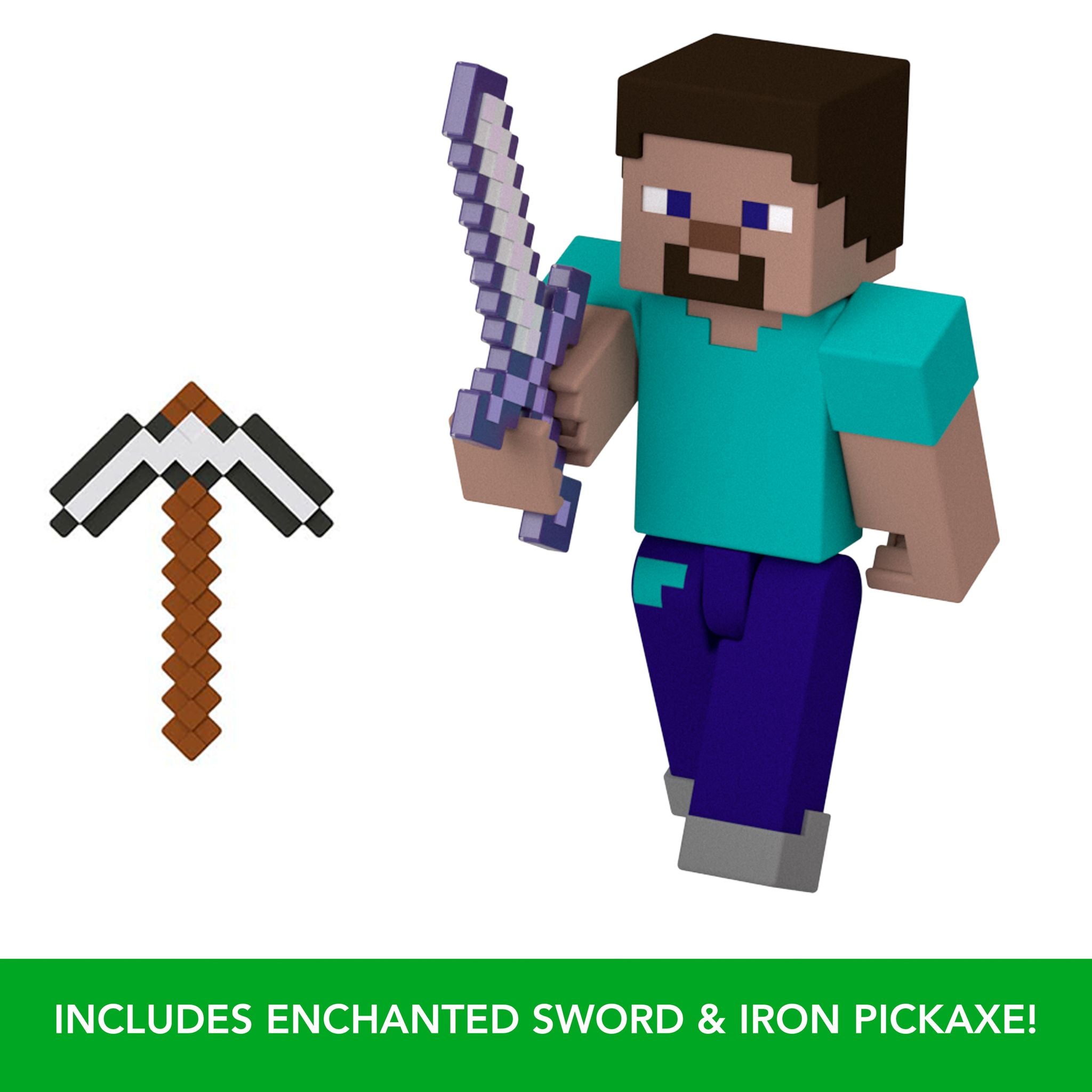 Hot Sale! 3.25-Inch Minecraft Action Figure - Steve, Ideal for Collection and Play