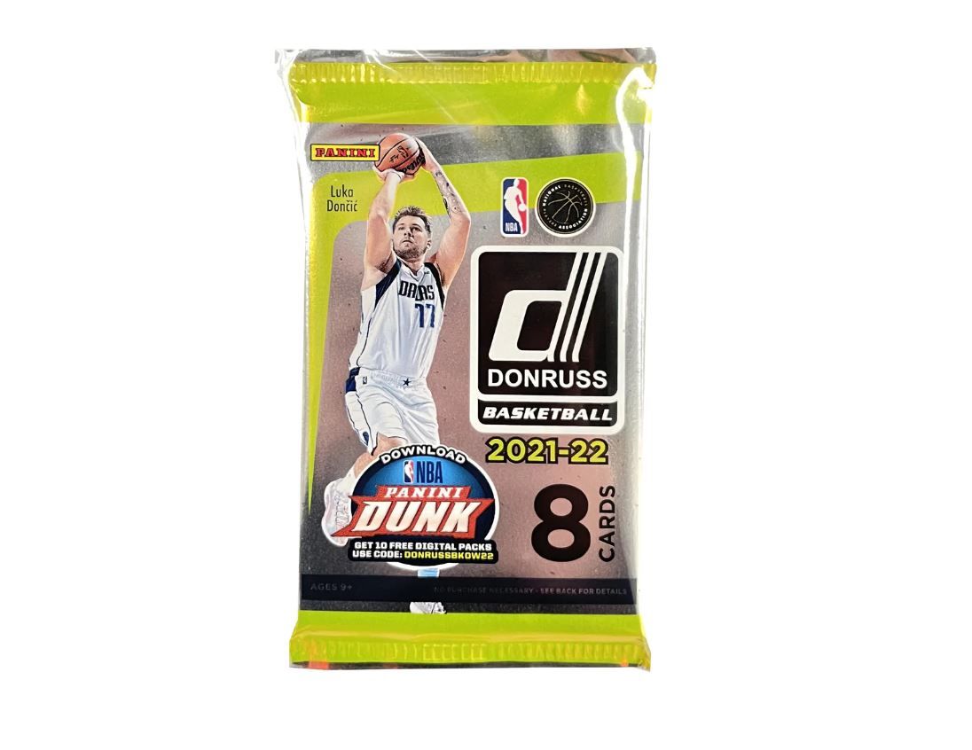 Hot! Donruss 2021 - 22 NBA 8 - Card Basketball Pack