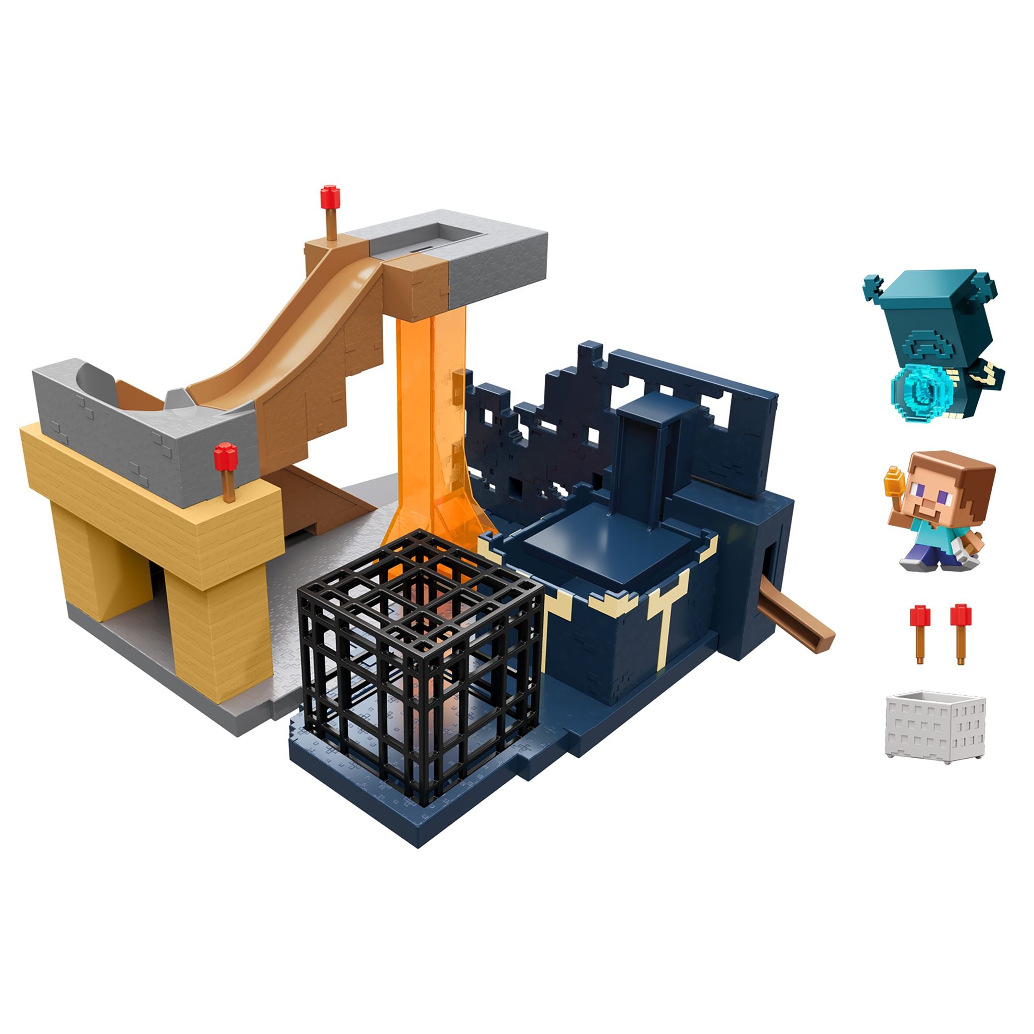 Minecraft Mini Mode: The Warden's Rise Action Playset - Over 9 Inches Long