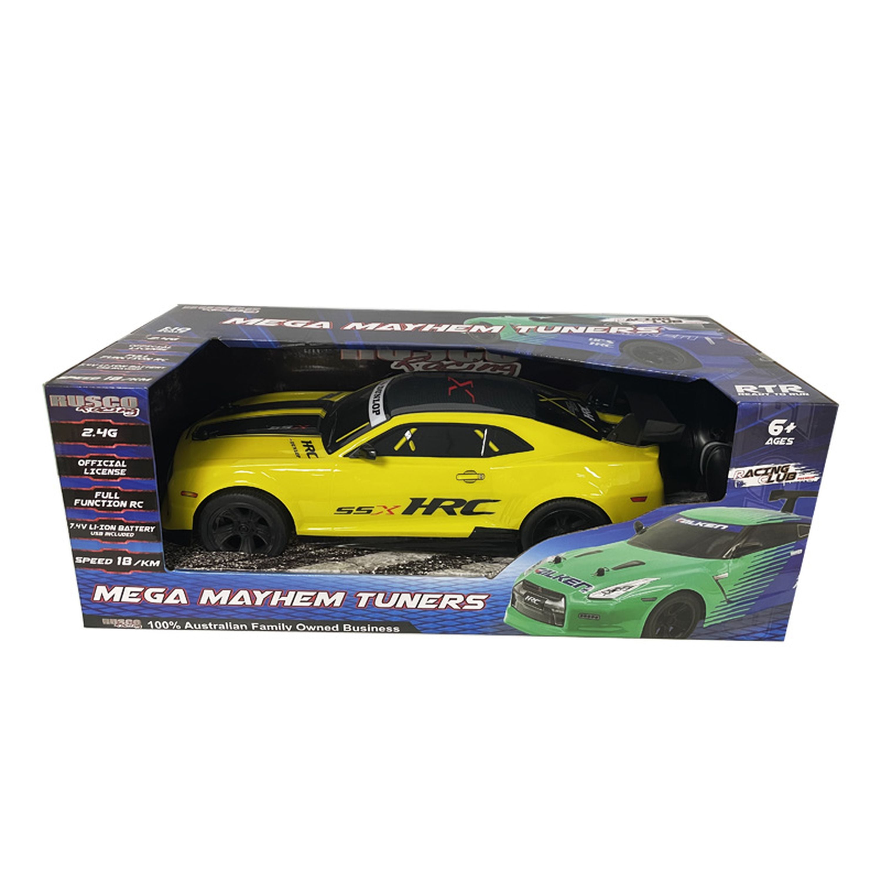 Hot Deal! Rusco Racing 1:10 Scale Mega Mayhem Assorted Style Nissan GTR & Camaro RC Cars