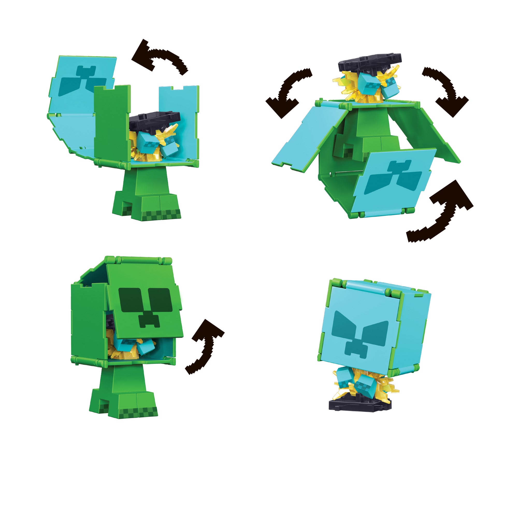 Hot! Minecraft Flippin' Figs: Creeper & Charged Creeper