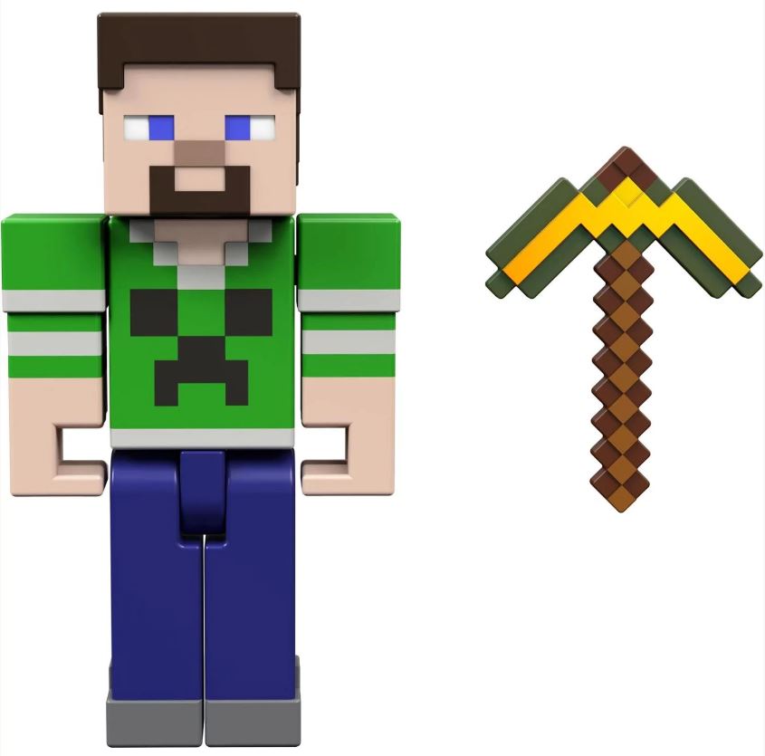 Hot Sale! 8.25cm Scale Minecraft Build - A - Portal Action Figure of Steve for Fans