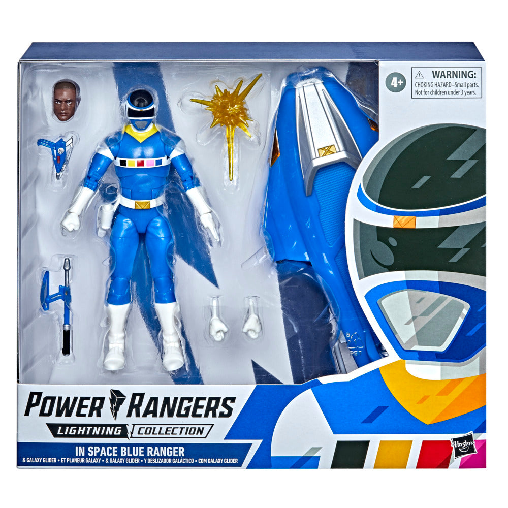 Power Rangers Lightning Collection - 6-Inch In Space Blue Ranger with Galaxy Glider