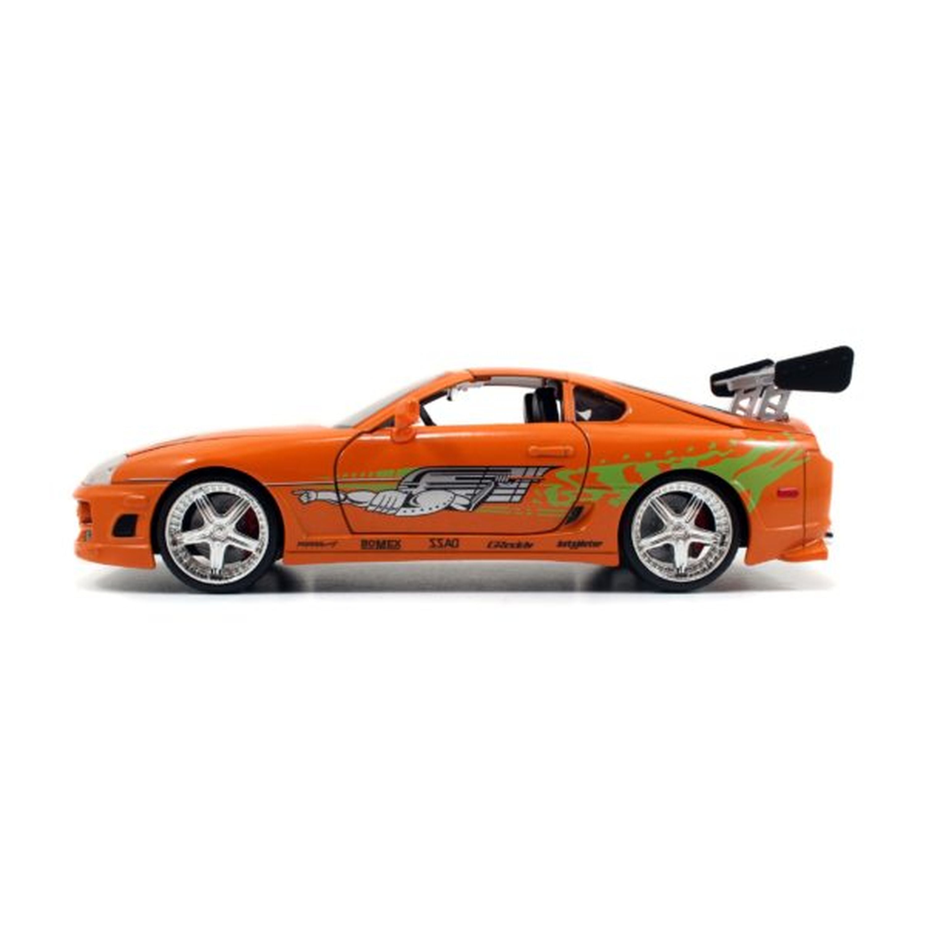 1:32 Scale Orange Jada Die-Cast 1995 Toyota Supra from Fast & Furious