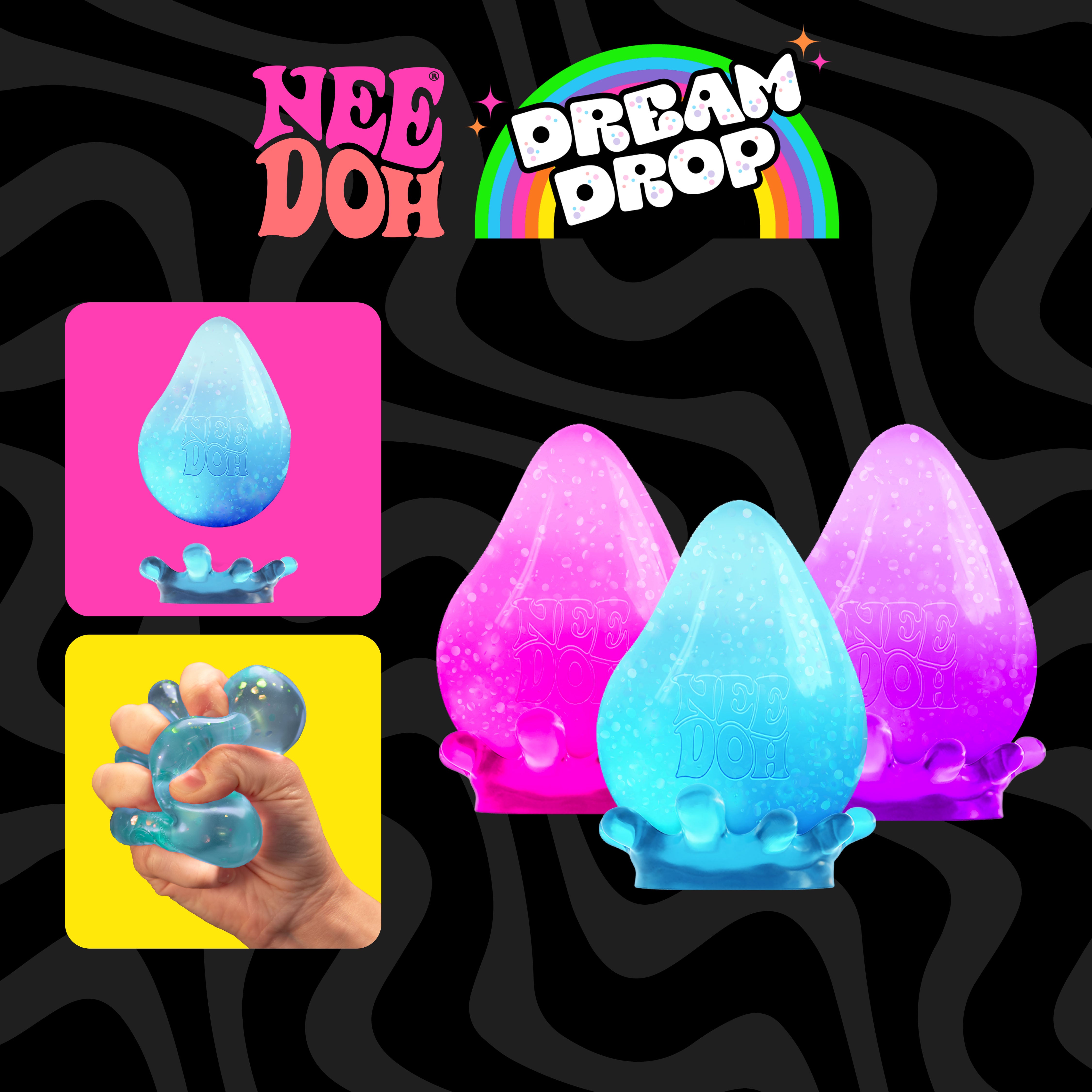 Schylling Dream Drop NeeDoh - Assorted Colors, Great for All Ages