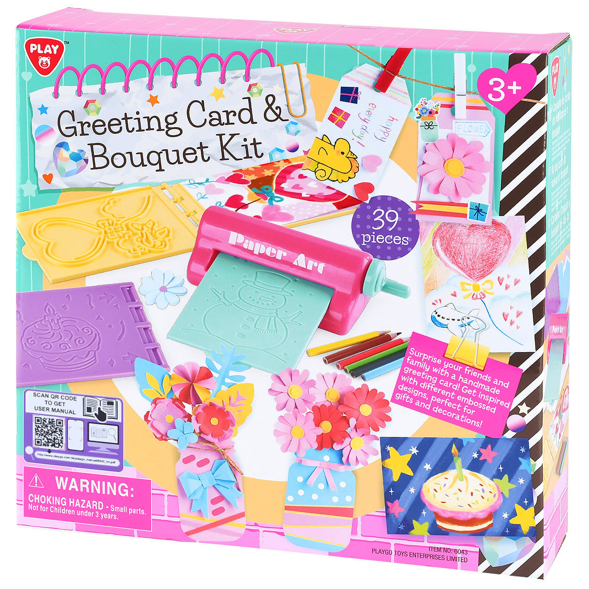 Playgo Toys Greeting Card and Bouquet DIY Kit for All Ages