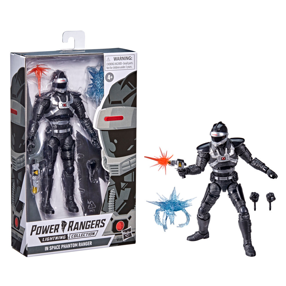 Hasbro 6 - inch Power Rangers Lightning Collection In - Space Premium Phantom Ranger Figure