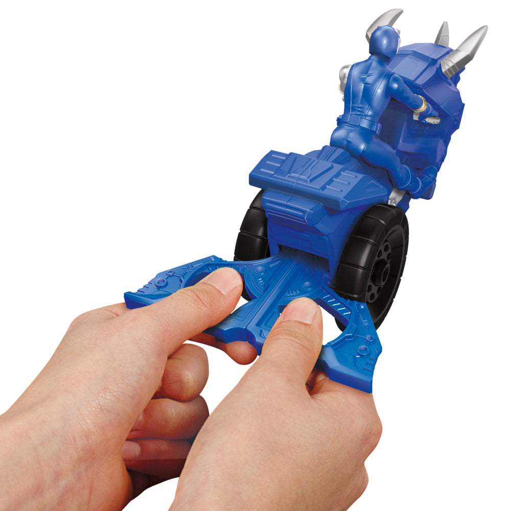 Hot Deal! Hasbro Power Rangers Dino Fury 6 - inch Tricera Battle Rider Toy Set