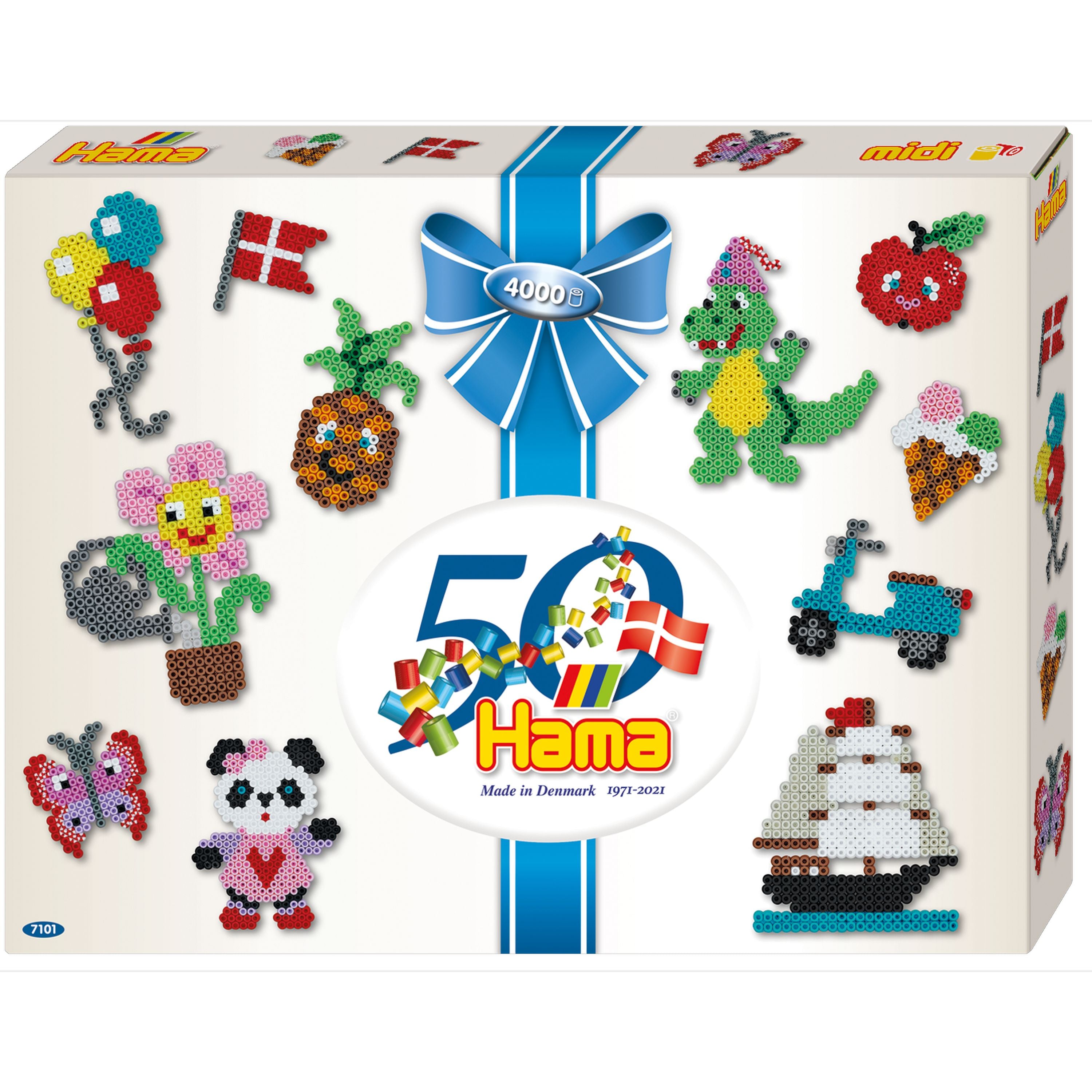 Exclusive Hana Beads 50th Anniversary Set - 2 Boards with 4000 Beads for Creative Fun