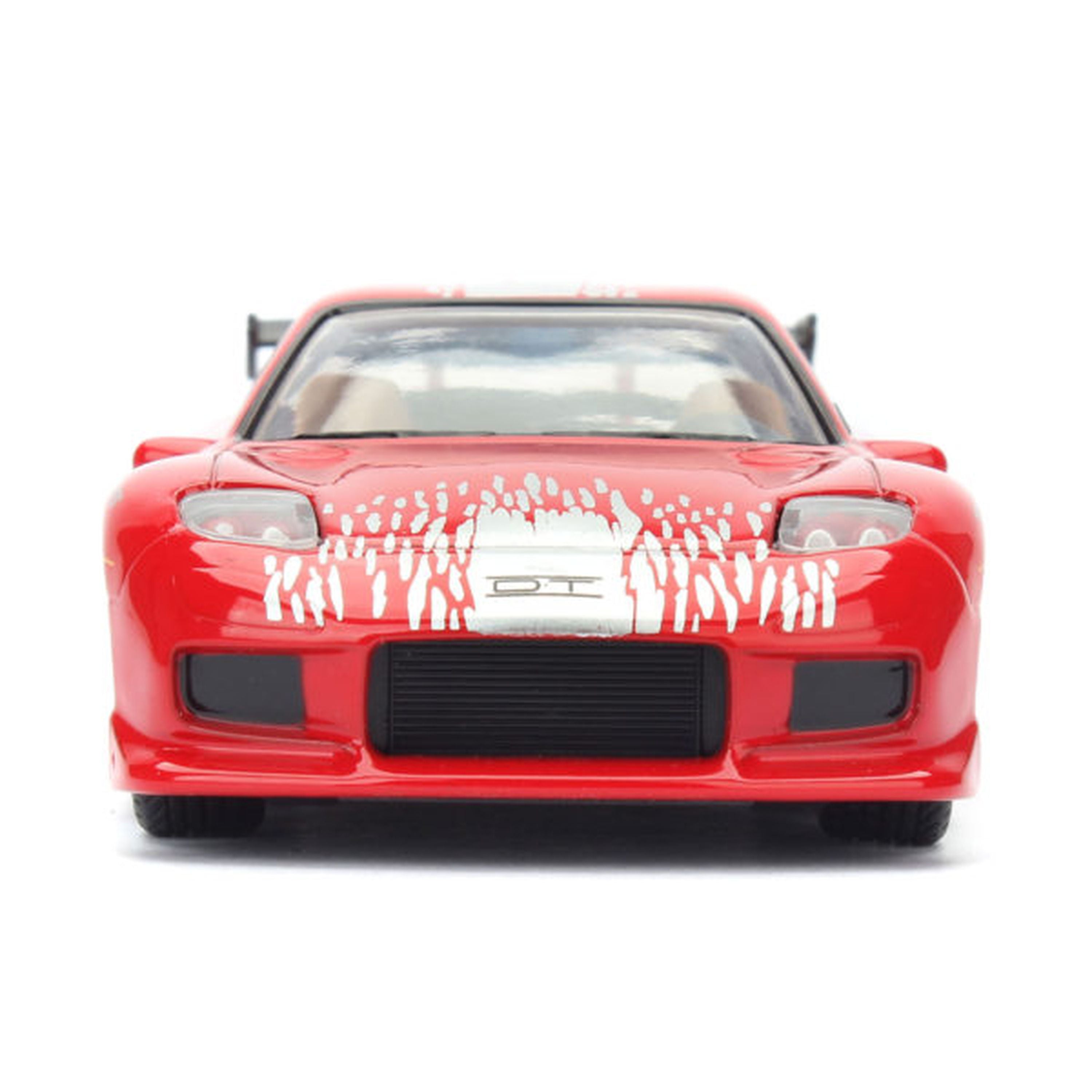 1:24 Scale Jada Die - Cast Fast & Furious Dom's 1993 Mazda RX - 7 Model