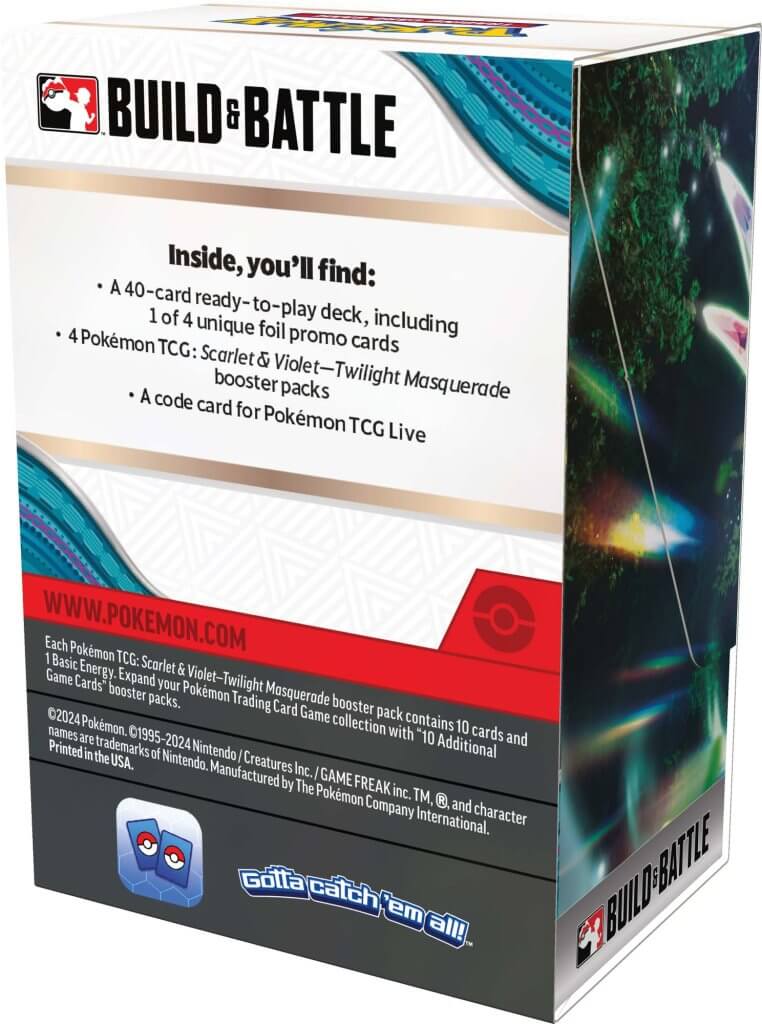 Hot Deal! Pokemon TCG Scarlet & Violet 6 Twilight Masquerade Build and Battle Box