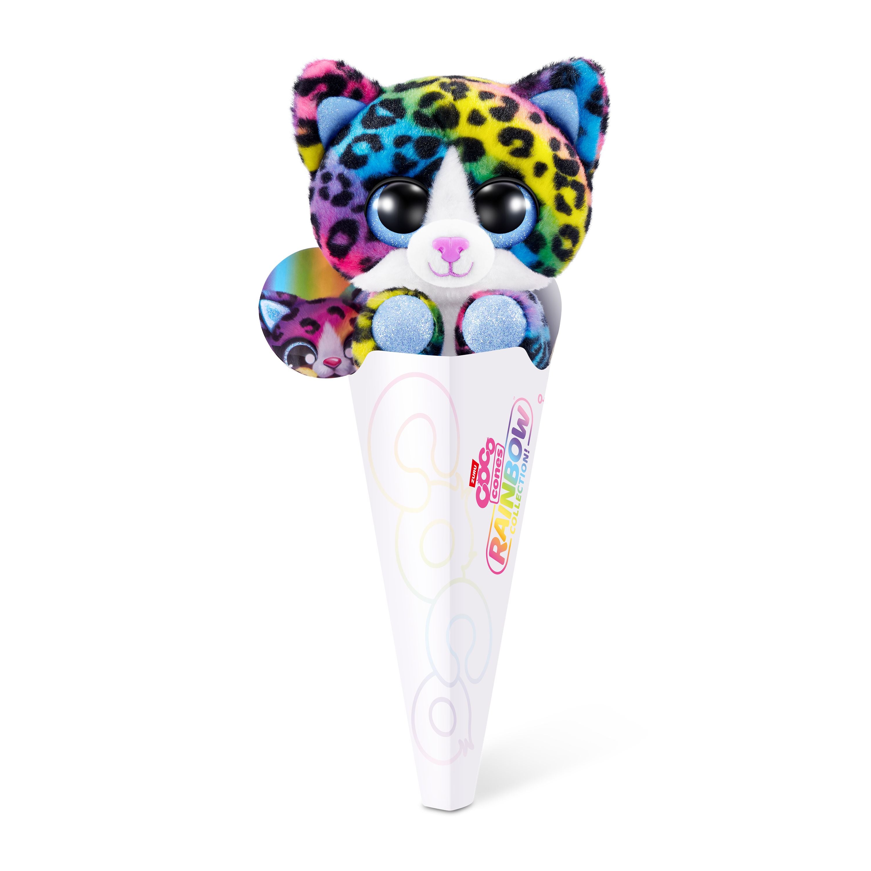 ZURU Coco Cones Rainbow Dotty - Adorable Plush with Hidden Surprise