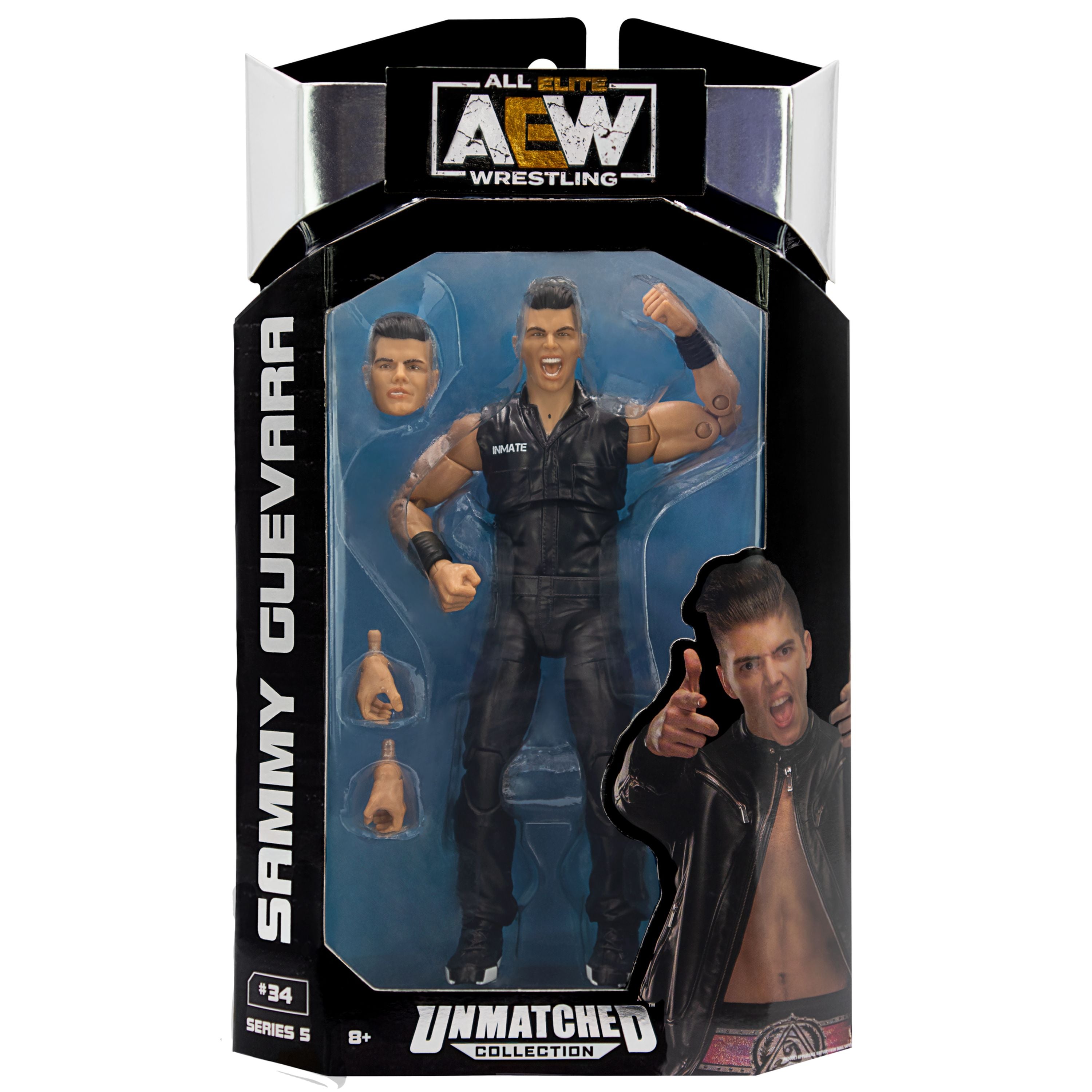 AEW 6.5-Inch Premium Unmatched Figure S5 Sammy Guevara - Ideal for Wrestling Fans