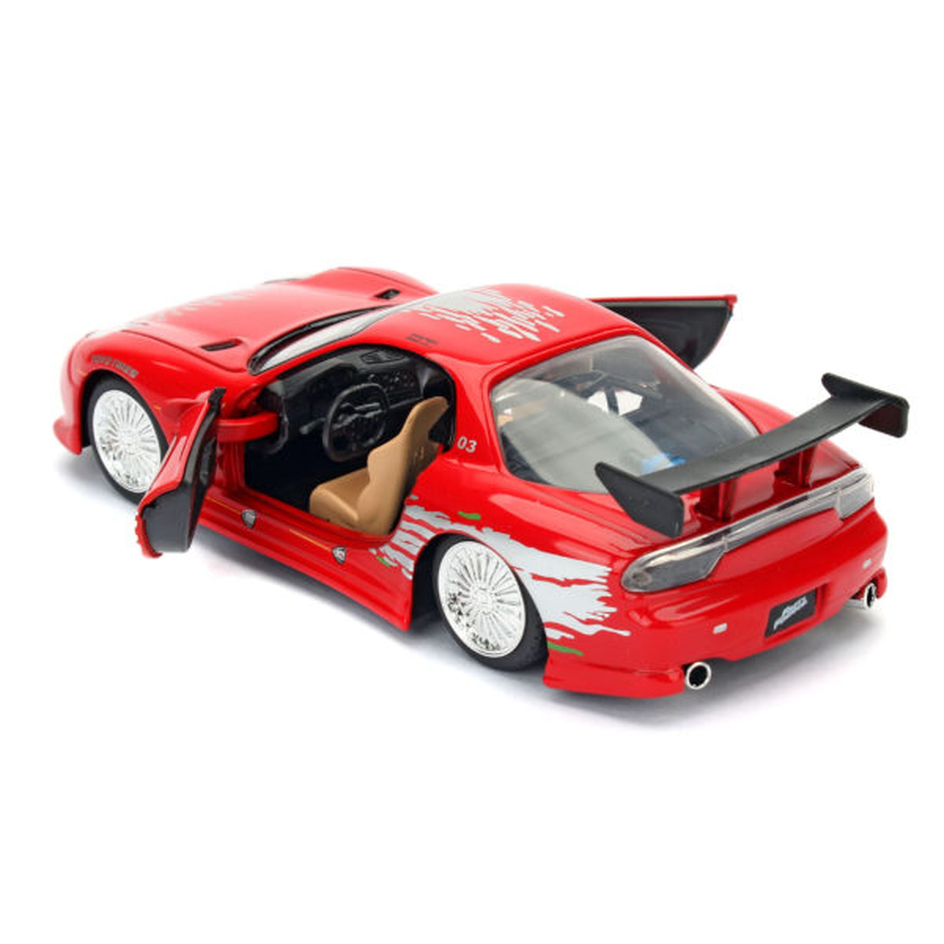 1:24 Scale Jada Die - Cast Fast & Furious Dom's 1993 Mazda RX - 7 Model