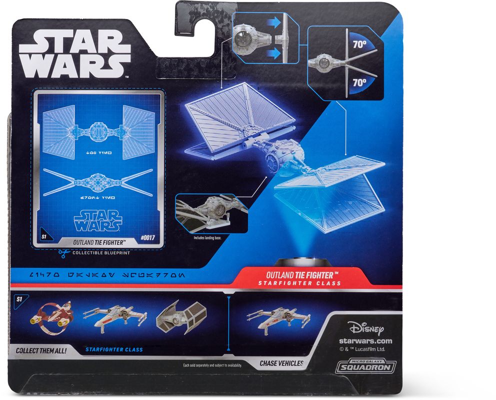 Star Wars 5-Inch Micro Galaxy Squadron 0017 Outland Tie Fighter Vehicle & Figure Set