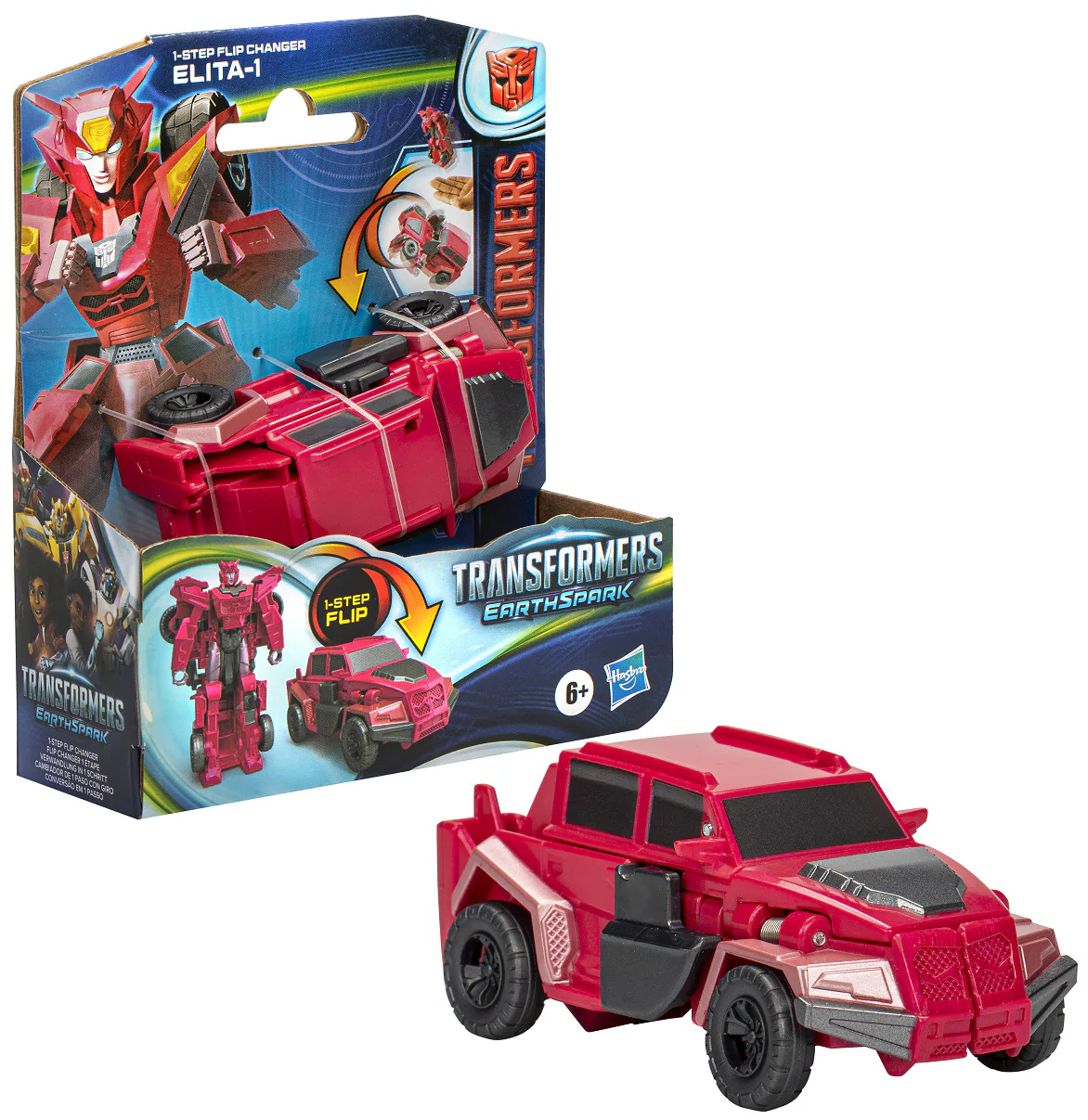 Hot Sale! Transformers EarthSpark 1 - Step Flip Changer Action Figure - Elita