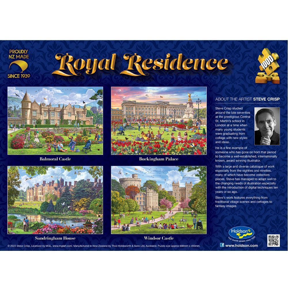 Hot! ROYAL RESIDENCE 1000 - Piece Balmoral Castle Jigsaw Puzzle