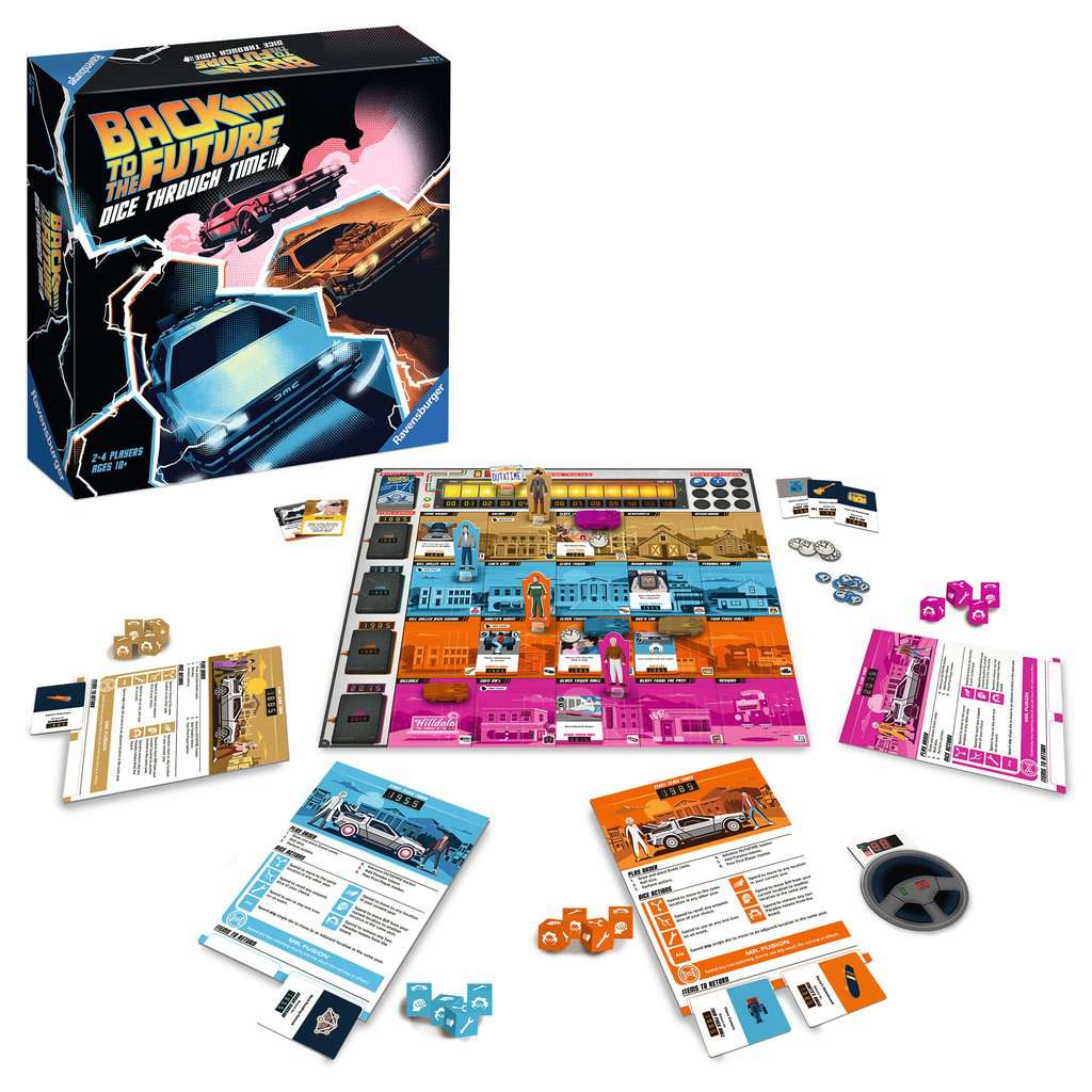 Ravensburger's Exciting Back To The Future Dice Through Time Board Game