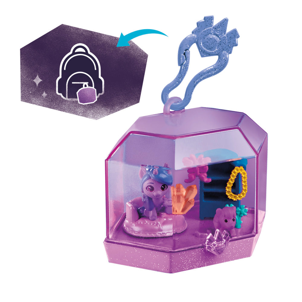 Hot Deal! My Little Pony Mini World Magic Crystal Keychain with Izzy Moonbow Figure