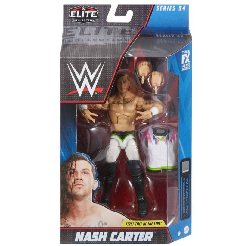 WWE Elite Collection Series 94: Action Figures of Nash Carter with Authentic Details