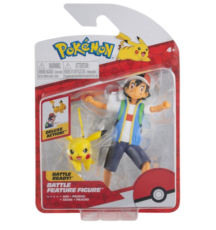 Hot! Pokémon Battle Feature Figure: Ash & Pikachu