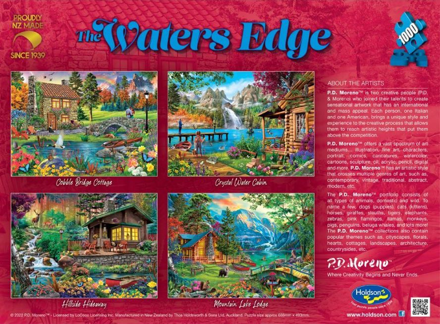 Special Offer: 1000 Piece Jigsaw Puzzle - Hillside Hideaway from The Water's Edge Collection