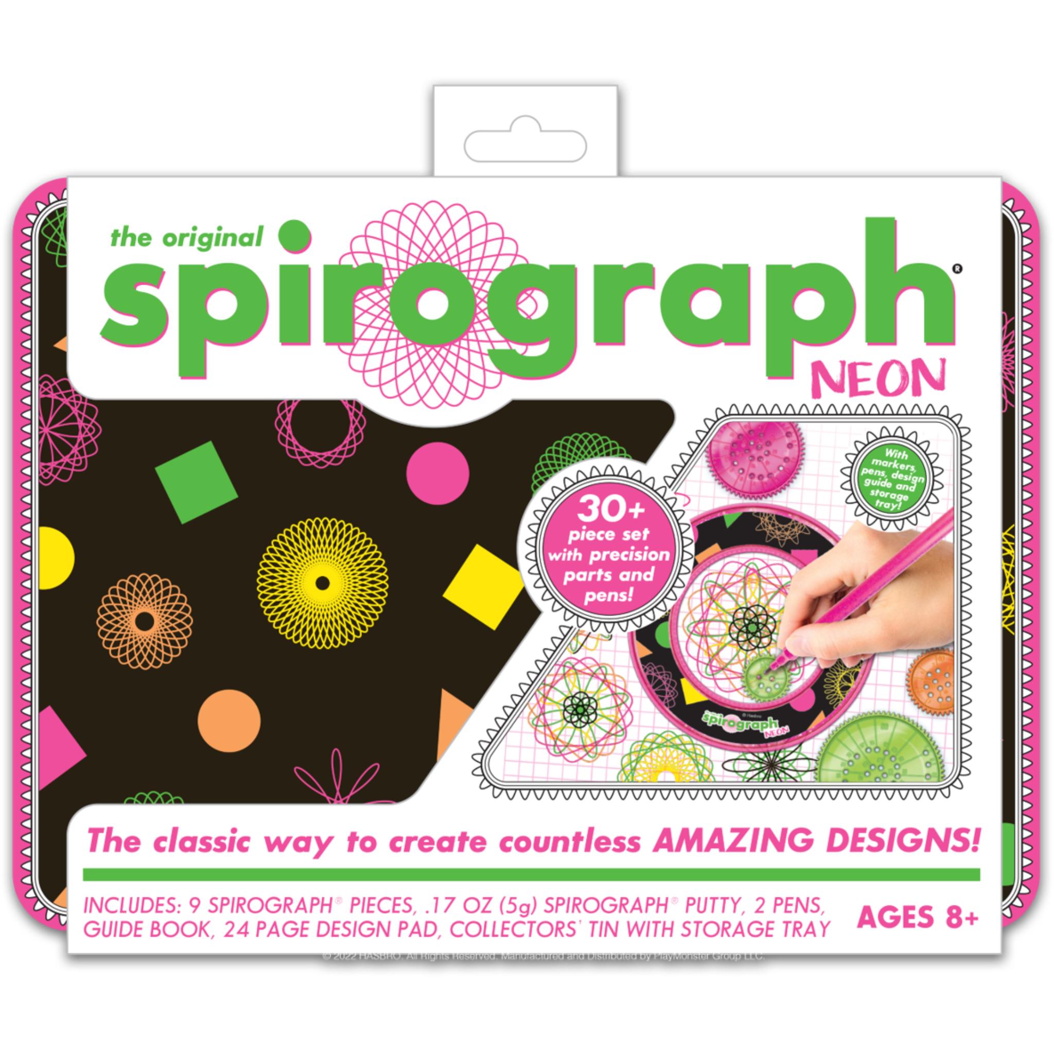 Original Neon Tin Spirograph Set for Creative Minds