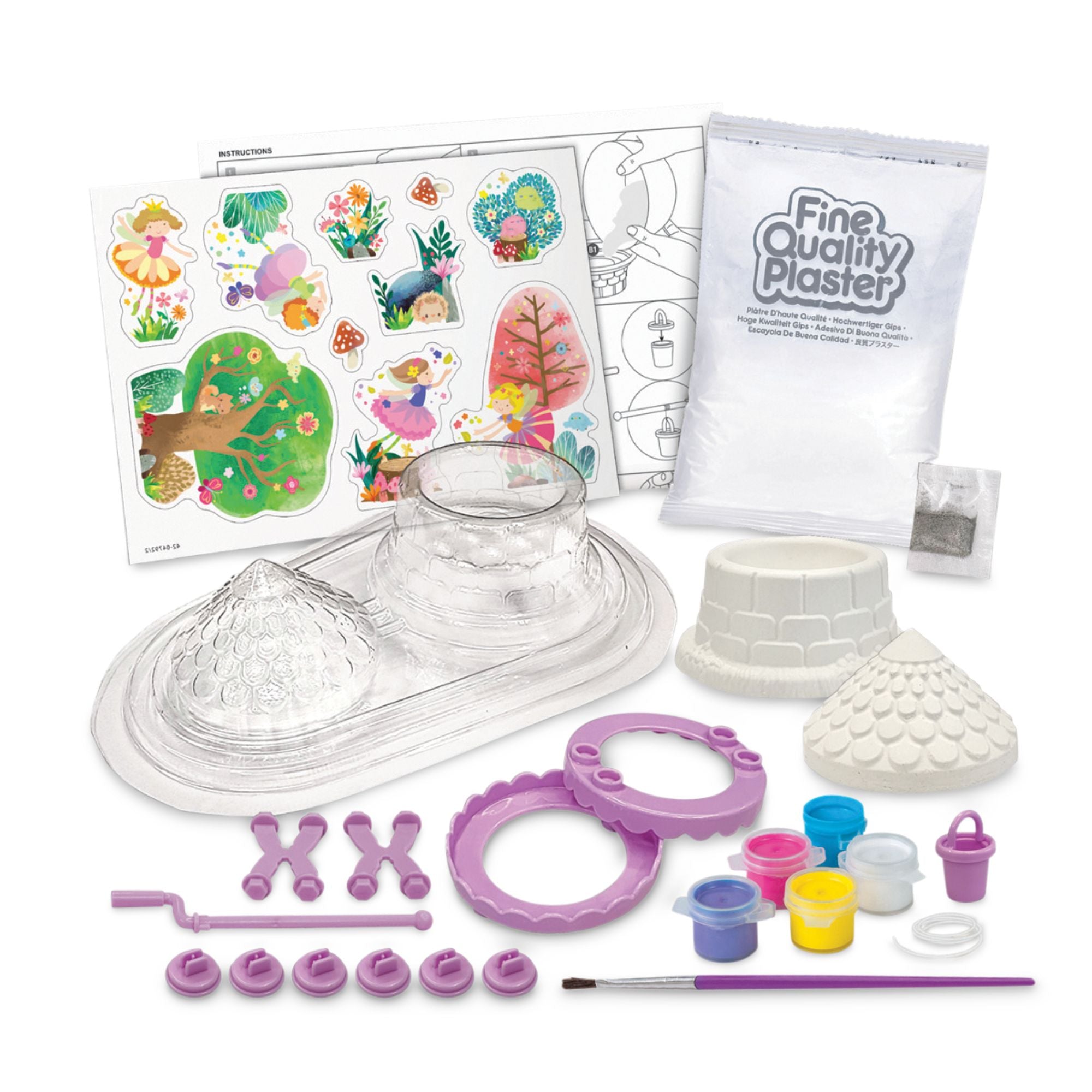Hot Sale! 4M Kidzmaker DIY Fairy Wishing Well Moulding and Painting Set for Ages 5+
